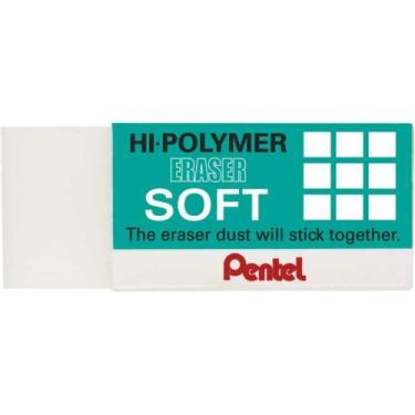 Imagem de Borracha Branca Hi Polymer p/Engenharia 48 unid - Pentel