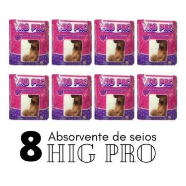 Imagem de Absorvente Para Seios Descartáveis 8 Pacotes 30 Un. - Hig Pro