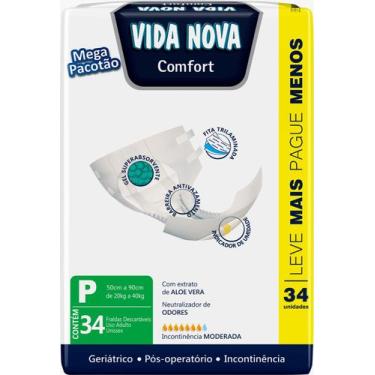 Imagem de Fralda Descartavel Geriatrica Adulto Vida Nova (P) Com 34 UN