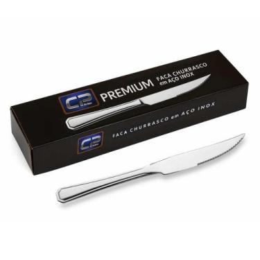 Imagem de Conjunto 12 Facas De Churrasco Inox Premium Gp091 - Gp Inox