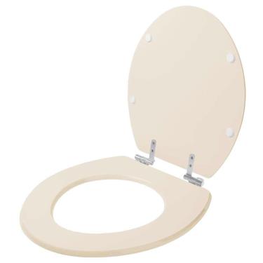 Imagem de Assento Sanitário Com Fechamento Lento Convencional Oval Creme Para Vaso Deca