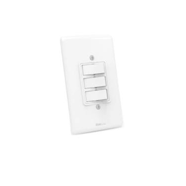 Imagem de Interruptor Teclas Simples Enerbras - Triplo Branco