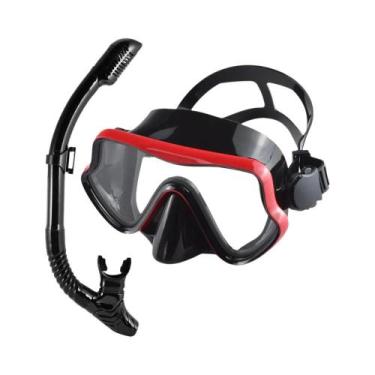 Imagem de Máscara De Mergulho Para Adultos Com Snorkel, Conjunto Profissional De