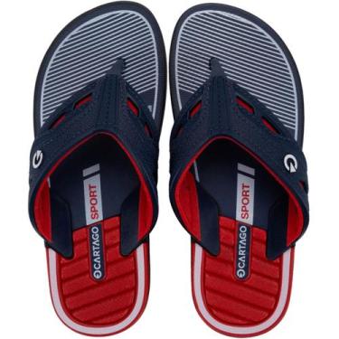 Imagem de Chinelo de Dedo Infantil Cartago Dallas Menino, Azul, 31/32