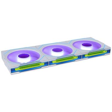 Imagem de Kit 3 Fans Lian Li Uni Fan SL infinity Wireless RGB Branco 120 mm 12SLIN1W3W