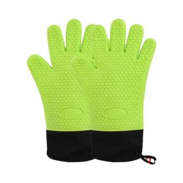 Imagem de Luvas De Silicone Resistentes Ao Calor Para Cozinha, Churrasco, Grelha
