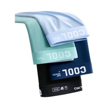 Imagem de Cuecas Boxer Masculinas plus Size 6XL Em Seda Gelada Com Grafeno, Resp