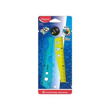Imagem de Régua Escolar Maped Croc Croc Dobrável 30cm, UNICA