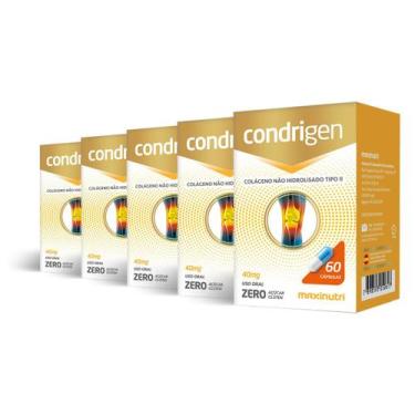 Imagem de Kit 5 Condrigen Colágeno Tipo 2 Maxinutri 60 Cápsulas