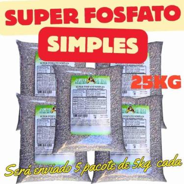 Imagem de Fertilizante Super Fosfato Simples 25Kg Adubo - AGROADUBO