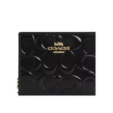 Imagem de Carteira Coach Snap Wallet Signature Leather Preto - CV415-Feminino