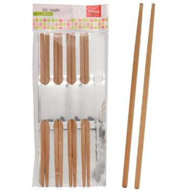 Imagem de Kit 50 Hashi Bambu Oriental Comida Japonesa Restaurante - Riodeouro