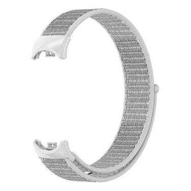Imagem de Pulseira De Nylon Para Xiaomi Mi Band 10 + Película, Branco