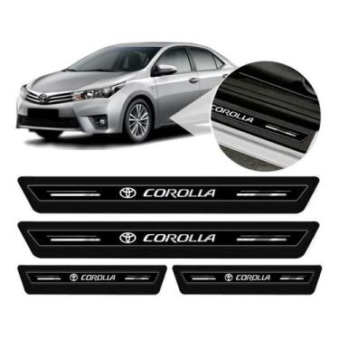 Imagem de Kit Soleira Toyota Corolla 2003 Até 2021 Platinum Resinada - TTs Distr
