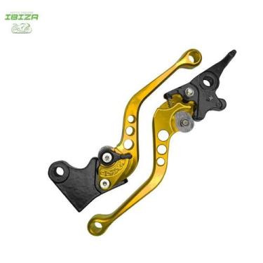 Imagem de Manete par c/ reg twis/cb300/cbx200 dourado atrox