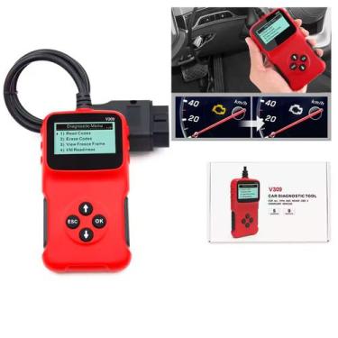 Imagem de Scanner Automotivo V309 Obd2 Apaga/Reset Código De Falha COR:VERMELHO,
