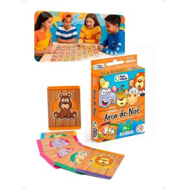 Imagem de Jogo da Memória Arca de Noé 56Pçs Animais Infantil Educativo - Klizz