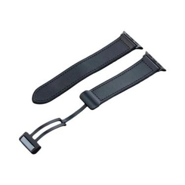 Imagem de Pulseira De Silicone E Couro Com Fecho Magnético Para Apple Watch De 4