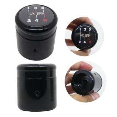 Imagem de Manopla Bola Cambio Fiat Mobi 2017 Alumínio Naval - NTM Parts, Preto F