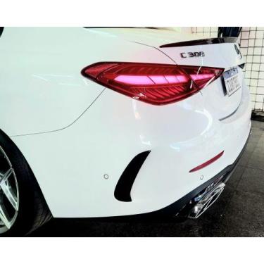 Imagem de Moldura Aplique Parachoque Mercedes C 200 C 300 W206 Black Piano - Lma