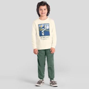 Imagem de Conjunto infantil menino de skate Brandili, Natural, 4