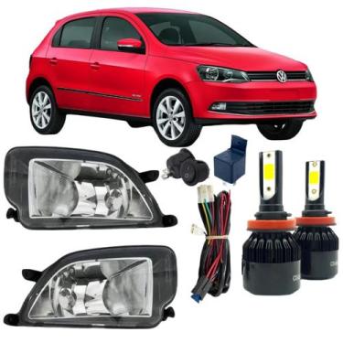 Imagem de Kit farol milha volkswagen gol g6 2012 2013 14 15 2016 + led - BIBAS