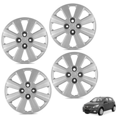 Imagem de Jogo calota aro 14p prata mod agile 2010/13 - general car - kit-61109