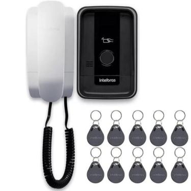 Imagem de Interfone Porteiro Campainha Com Fio Intelbras Ipr 1010 Id Com 10 Tags