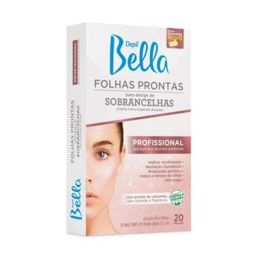 Imagem de Folhas Prontas para Design de Sobrancelhas Depil Bella 20 Folhas