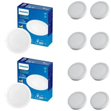 Imagem de 10 Painel Plafon Led 12w Philips Embutir 3000k Quente Bivolt