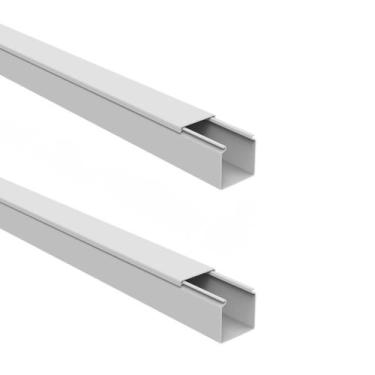 Imagem de Kit 4mts Canaleta Fechada Painel Elétrico Fio 50x50 Branca - KIT2CANAL