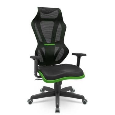 Imagem de Cadeira Vizon Gamer Assento Estofado RelaxPlax Standart Braços 3D PP -
