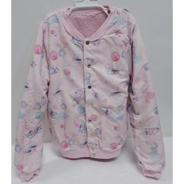 Imagem de Casaco Jaqueta Luxo Menina Dupla Face Inverno Paraiso 14915, Rosa, 10 