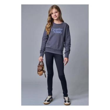 Imagem de Calça Legging Infantil Menina Lilimoon, 20, Preto