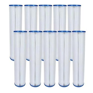 Imagem de 10x Refil Plissado Lavável FDMA 10" x 2,5" - 25 Micras - Fdma Filtros
