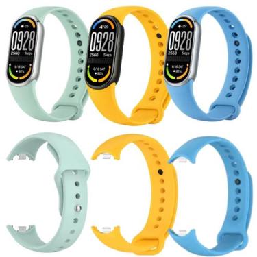 Imagem de Kit Atacado 3 Pulseiras Para Xiaomi Mi Band 8 9 10 Premium Original - 