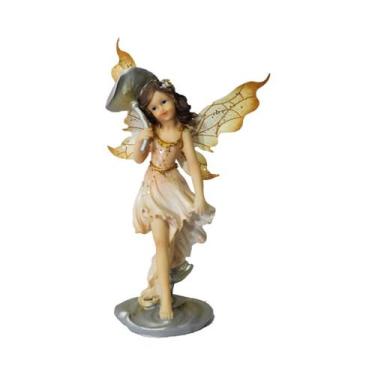 Imagem de Fada Dourada Com Cogumelo - B002102782-1g - CASA BONITA PRESENTES