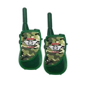 Imagem de Walkie Talkie Infantil Radio Comunicador de Brinquedo Army DM - DM Toy