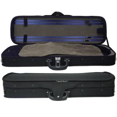 Imagem de Estojo para Violino 4/4 Orquezz Retangular de Madeira Preto