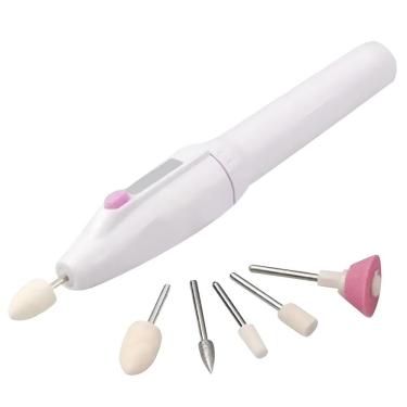 Imagem de Kit de Manicure Elétrico Lixadeira para Lixar Modelar e Polir Unhas com Troca de Ponteiras Yeet
