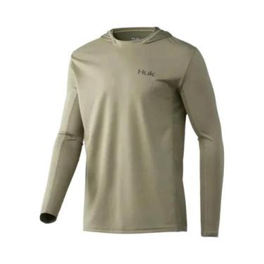 Imagem de Camisa De Pesca Masculina Com Capuz E Proteção UV De Manga Longa Para 