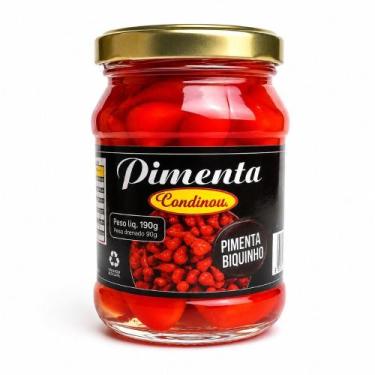 Imagem de Pimenta Biquinho Vermelha 90g Condinew em Conserva Sabor Suave Levemen