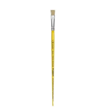 Imagem de Pincel Artístico Condor 115 Formato Chato Cerdas Naturais Tamanho 12 1 Unidade Amarelo
