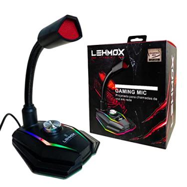 Imagem de Microfone Gamer Lehmox Rgb P/Pc Usb Gt-gk3