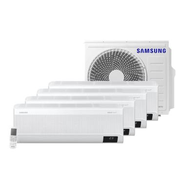Imagem de Ar Condicionado Multi Split Samsung Hi Wall Wind Free 3x9000 + 1x12000 BTU/h Quente e Frio AJ080AXJ4KH/AZ – 220 Volts