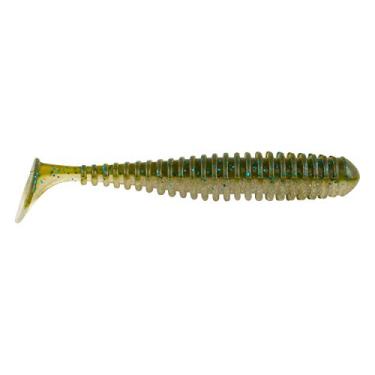 Imagem de Berkley Isca macia Powerbait Power Swimmer 1483678, 9,6 cm de comprimento, latão mágico, 9,6 cm (6 unidades), Bass Magic