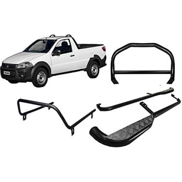 Imagem de KIT QUEBRA MATO+ESTRIBO+SANTO ANTONIO STRADA 14/2020 PRETO