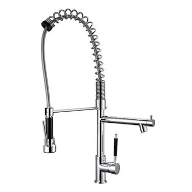 Imagem de Torneira Misturador Monocomando Cozinha Gourmet Com Ducha Extensivel