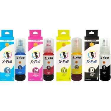 Imagem de Kit Tinta Para Impressoras Epson L3150 L3110 L3250 L3120 Refil 544