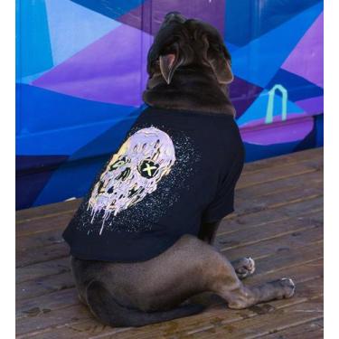 Imagem de Camiseta Melted Skull - Roupa Para Cachorro - Dogskin